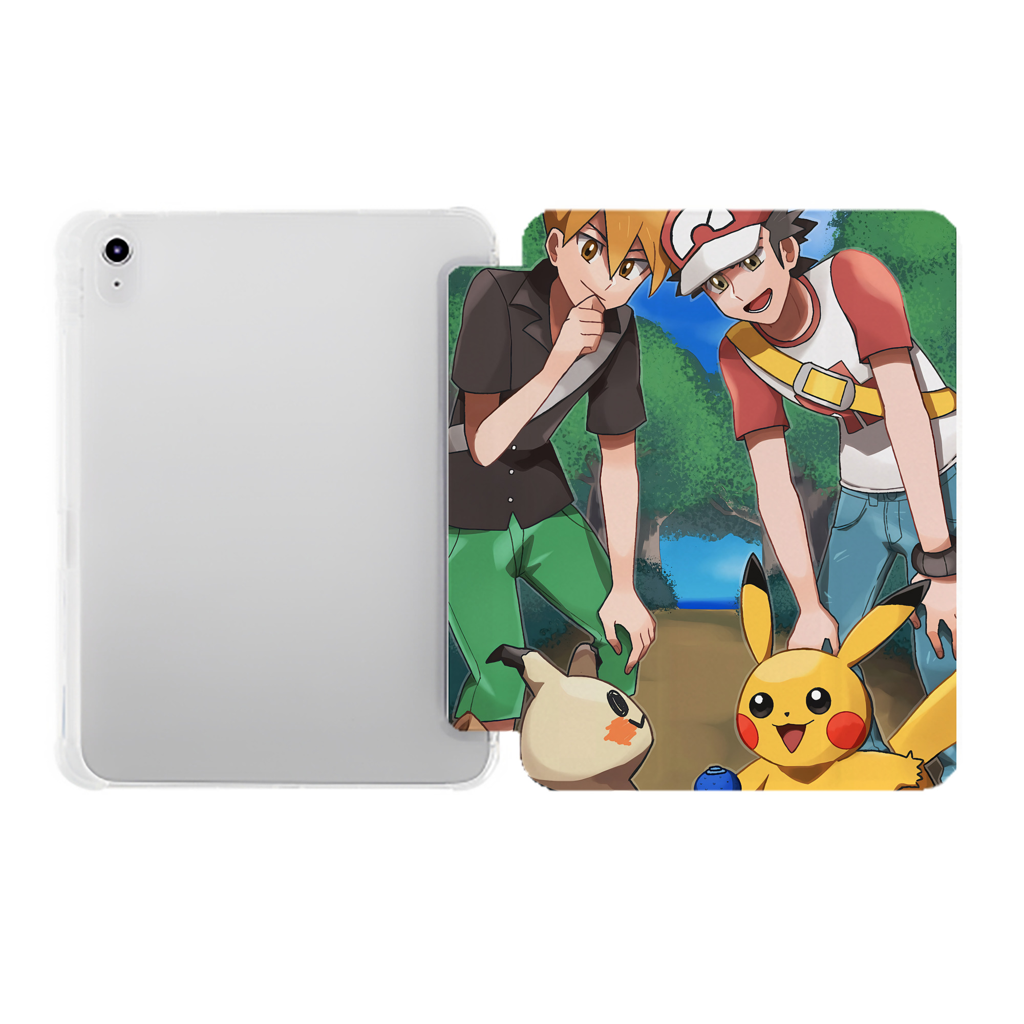 （画像用） ポケットモンスター Pokémon IPad ケース ペン収納付き 三つ折りスタンド PUレザー×シリコン 対応機種9.5/10.5/10.9インチ